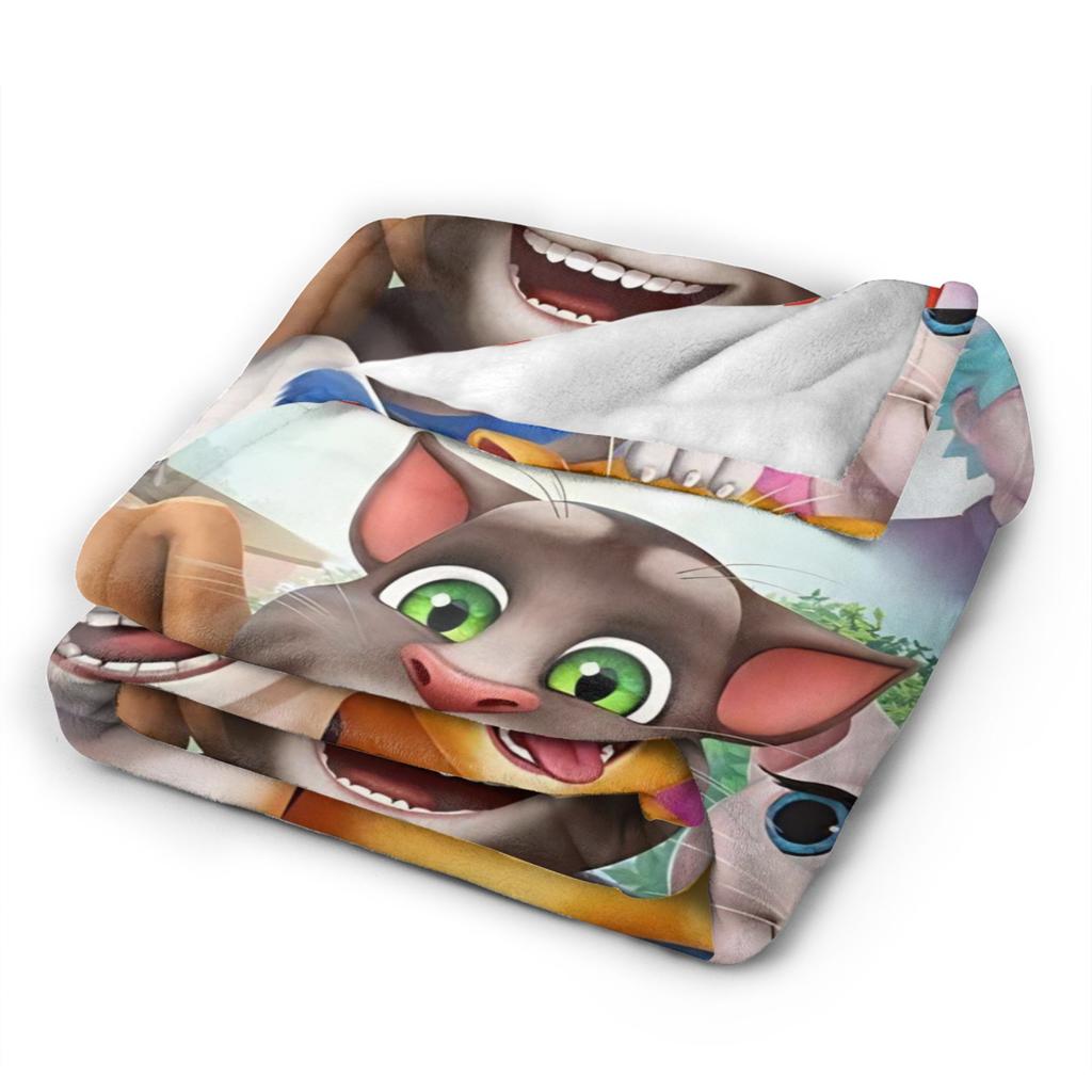 T-Talking T-Tom Und F-Freunde Wurfdecke Für Sofa Flauschige Weiche Plüschdecke 50x60 Zoll Mehrere Größen Tagesdecken Für Alle Jahreszeiten