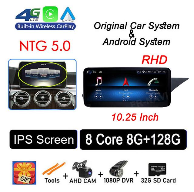 RHD 10.25" For Mercedes Benz E Class W212 2009 - 2015 Head Unit Android 14 Car Raido GPS Navigation Multimedia Player Video