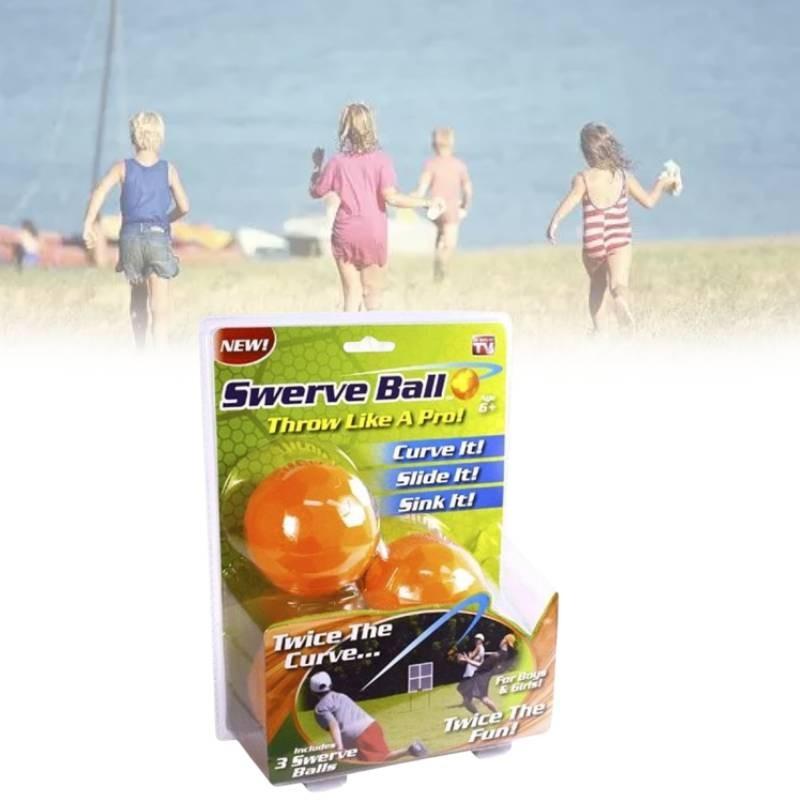 Children Throwing Plastic Balls Set Swerve The Amazing Ball Outdoor Use Play