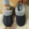 [Plush Slippers] Thick Plush Mid-Strip Minimalist Slippers | Stylish Home Indoor Bedroom Floor Slippers for Men and Women