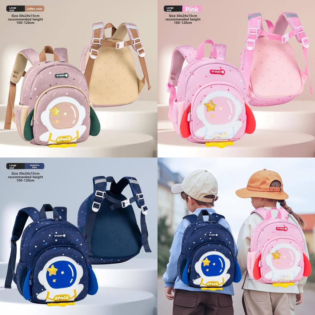 Sesame Baby Cartoon Astronaut Toddler Backpack With Breathable Material For School Use