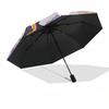 1pc Outdoor Umbrella with Cartoon Character Print - Automatic Opening/Closing, Portable 3-Fold Design, 8-Rib Iron Frame - Perfect Gift for Fans,