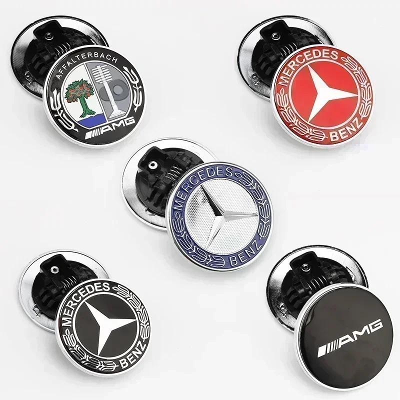 1 Stück 57mm Auto Frontklappe Emblem Abzeichen Haube Auto Zubehör Für Mercedes Benz W204 W205 W212 W213 W221 W177 W246 GLA GLC CLA A