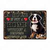 A House Is Not A Home Without A Dog Plaque, Vintage Metal Tin Signs, Bar, Cafe, Home Decor, Springer Spaniel, Wall Art Poster