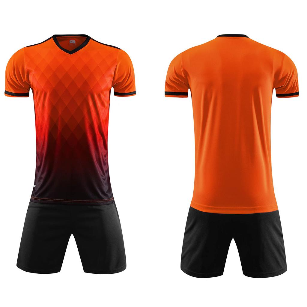 Football suit custom training match jersey children's football running sports jersey quick drying team short sleeve