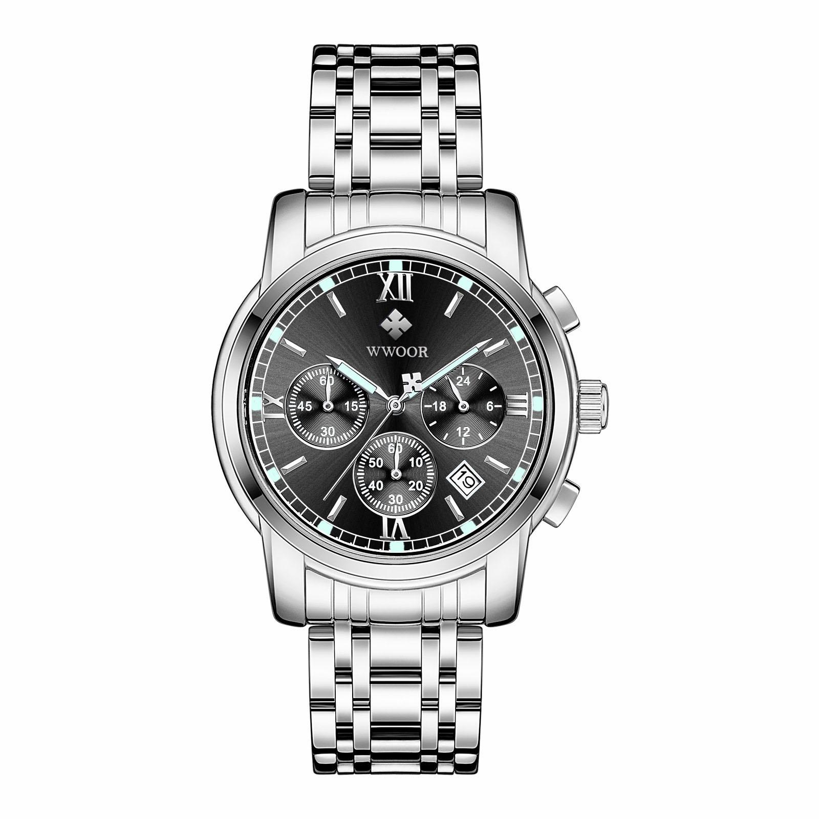 

Мужские водонепроницаемые светящиеся наручные часы-будильник для бега One Size