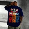T-shirt Graphique One Piece Oversize Anime Hommes Femmes Manches Courtes T-shirt Imprimé Cartoon Luffy Zoro Nami Chopper Été Décontracté Y2k Top