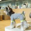Striped Casual Four-legged Base Layer Small Dog Pet Clothes Dog Clothes Autumn-winter Clothing Four-legged Clothing