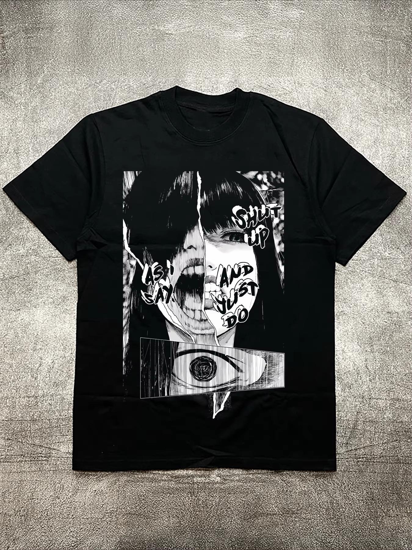 

Men s women s T-Shirt fashion pure Cotton Short Sleeve with Personalized Comic Style Figure Print Autumn and winter innerwear 4XL