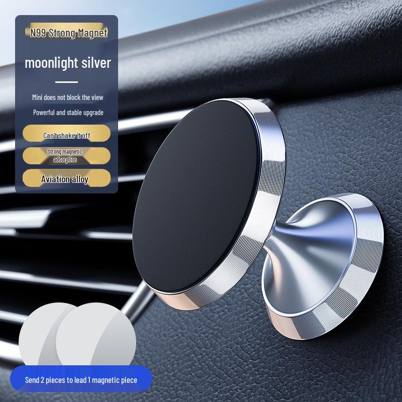 Magnetic Car Phone Holder with Suction Cup and Dashboard Mounting