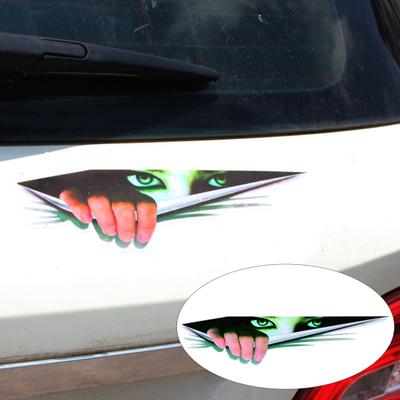 3D Car Stick Creative Modified Sticker Eye Peeking Waterproof Auto Styling