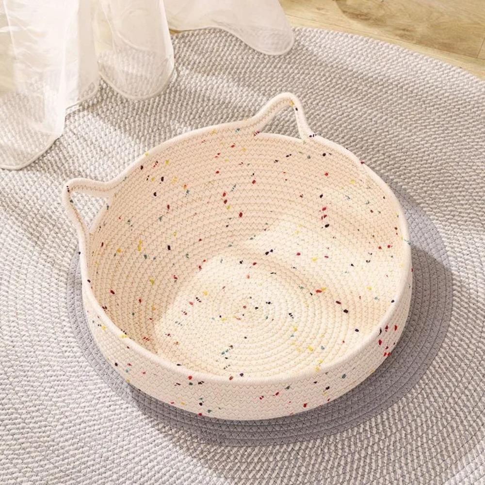 

Cat s Nest Both Winter and Summer Cute Cotton Thread Cat Scratching Board All-season Cat Bed Soil-proof and Washable Cotton 35cm