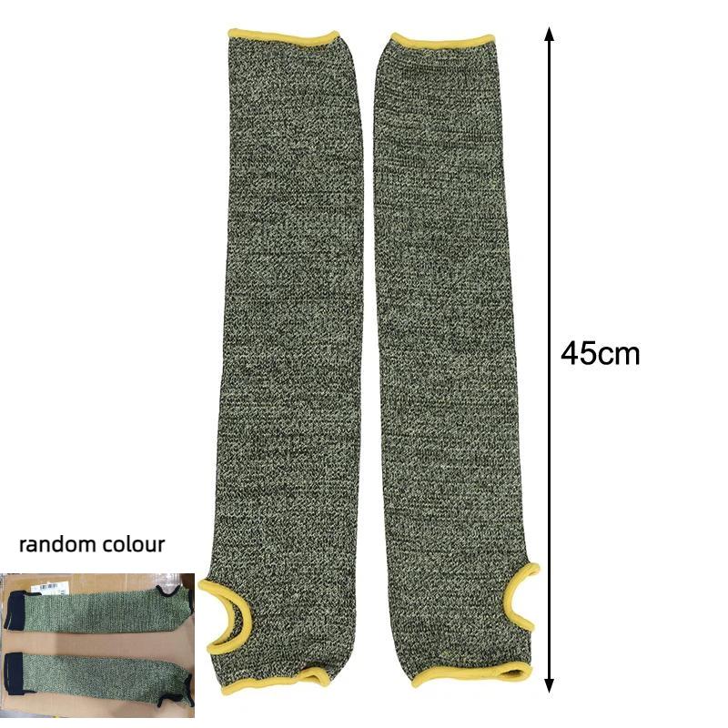 1 Pair Anti-Cut Arm Glove Sleeves 20/36/45cm Aramid Fiber For Cut Proof And Heat Resistant Welding Gardening Work
