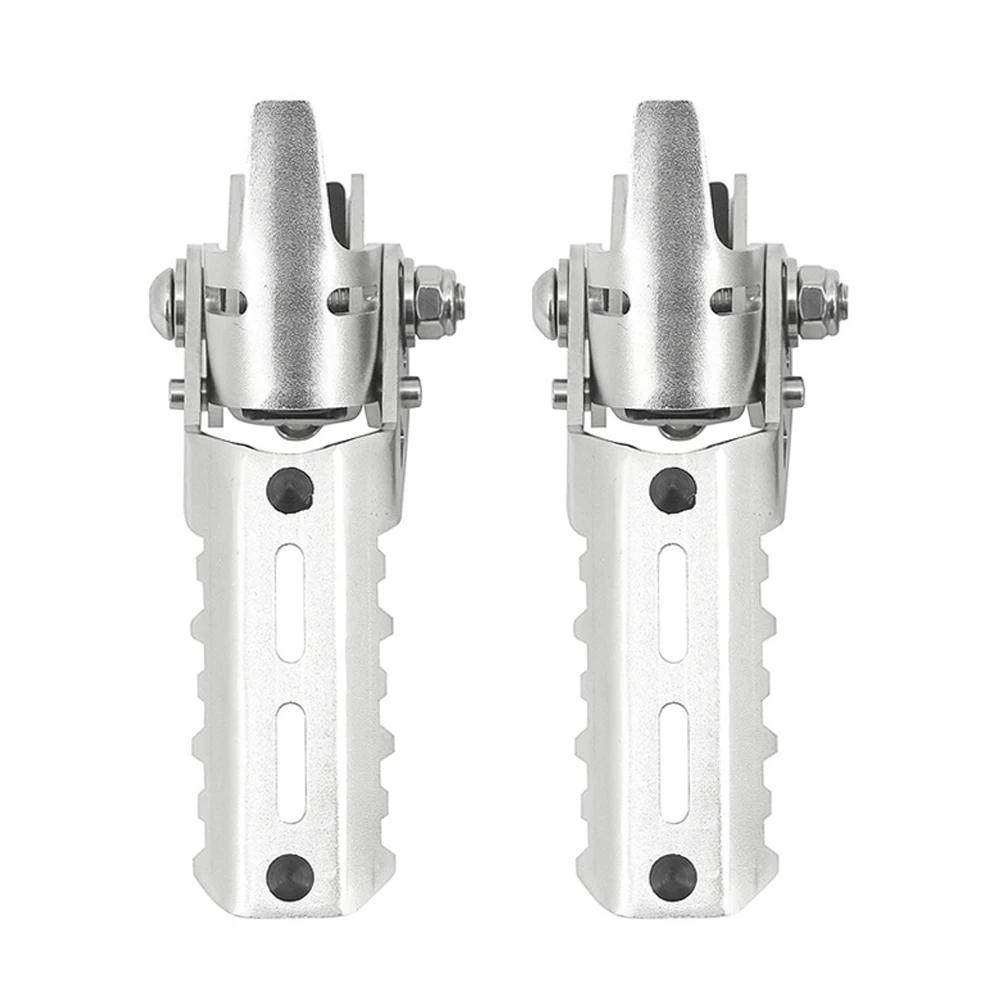 2Pcs Motorcycle Front Foot Pegs Foot Rests Folding Footrests Clamps for BMW R1200GS LC R1250GS R1200 1250 GS KTM HONDA NC750X