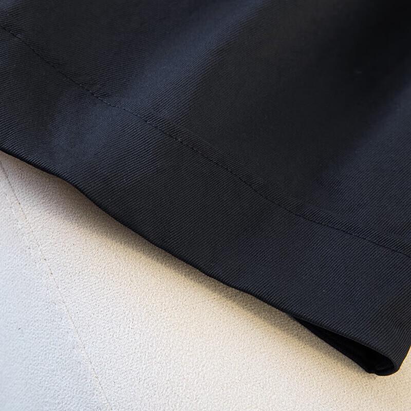 Silbaishe Women's Solid Elastic Waist Straight Leg Pants