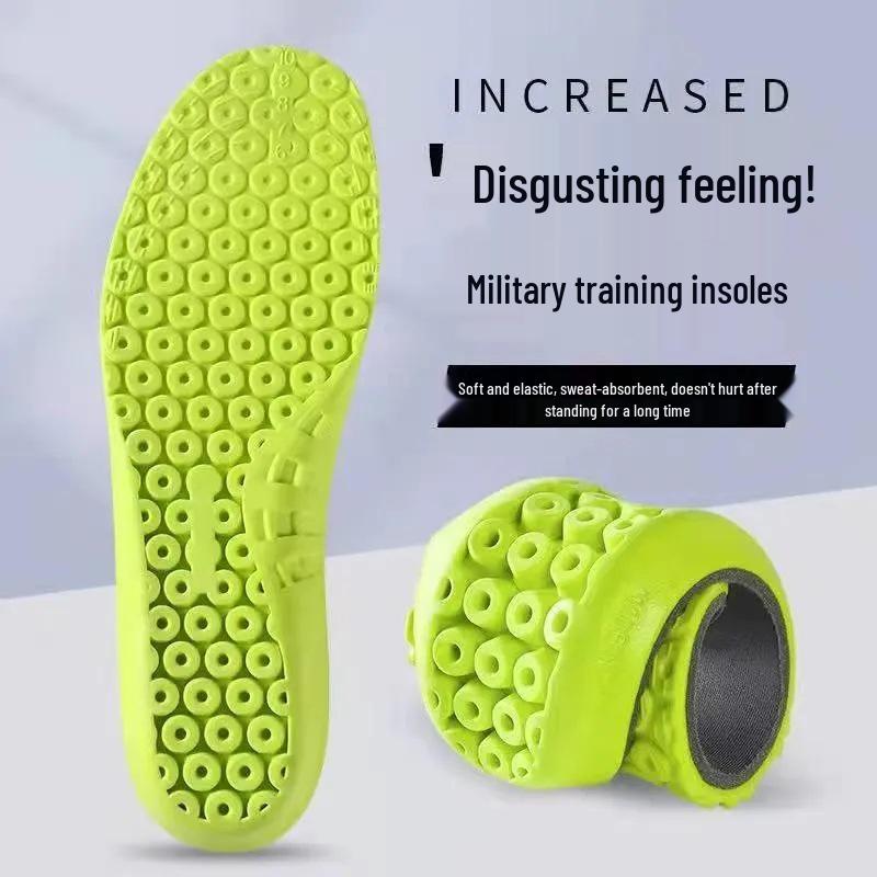 Thickened Summer Sports Insoles for Men & Women - Sweat-Absorbent, Shock-Absorbing, Soft, Comfortable, Height-Increasing Basketball Insoles