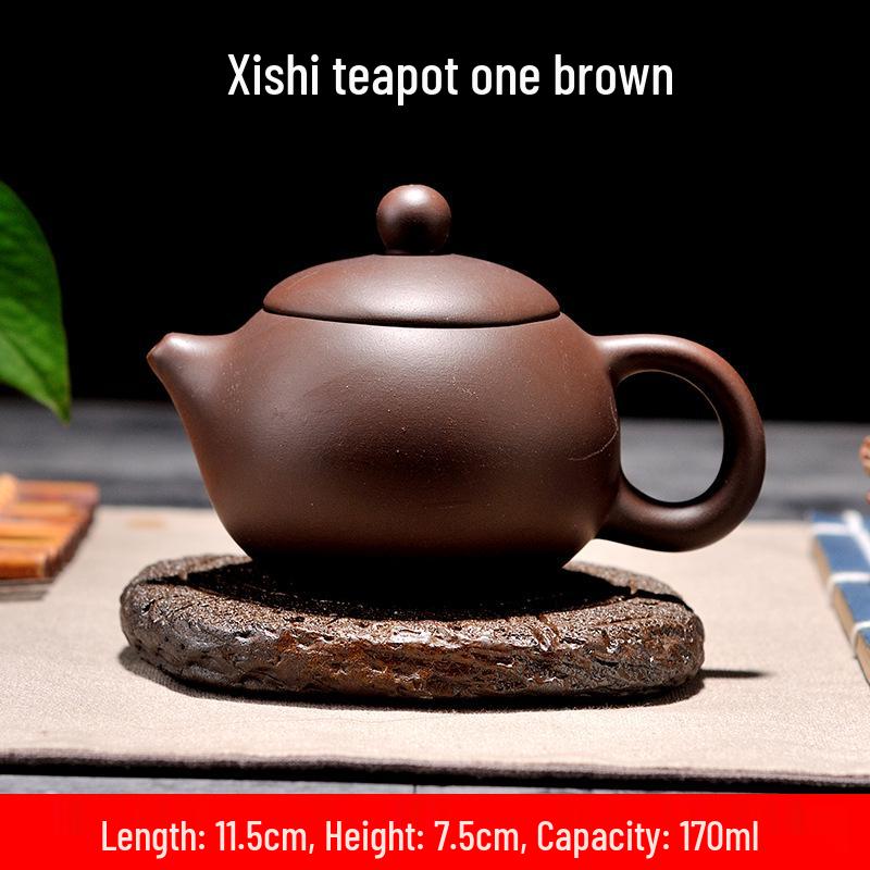 Purple Clay Zhu Ni Ceramic Kung Fu Teapot with Filter - Small Household Tea Maker Set