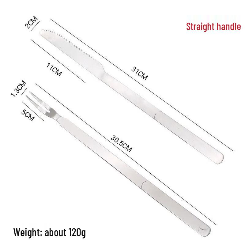 SMVP Stainless Steel BBQ Knife and Fork Set