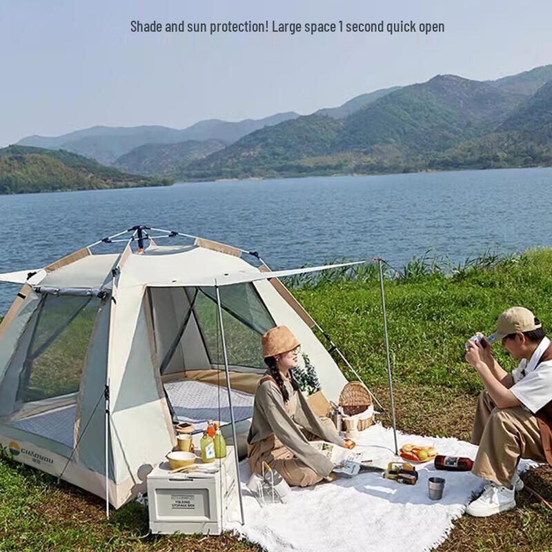 Instant Setup Double Vestibule Camping Tent