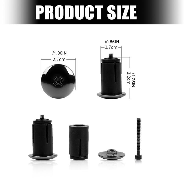 Heavy Type Mountain Bike Handlebars Plugs Aluminum Alloys Universals Fit Anti Vibration Cycling Accessories