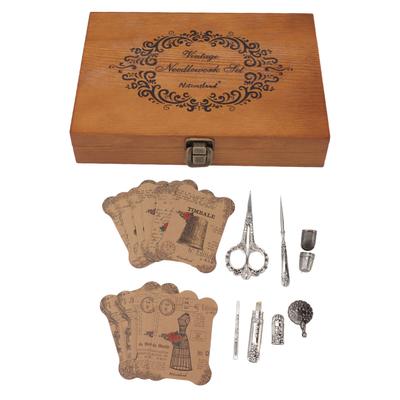European Style Vintage Embroidery Scissors Set Stainless Steel European Antique Vintage Sewing Kit