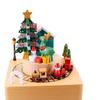 Christmas Wooden Musical Boxes Play Melody ''merry Christmas'' with Revolving Dolls Handmade for Kids Christmas Xmas Birthday