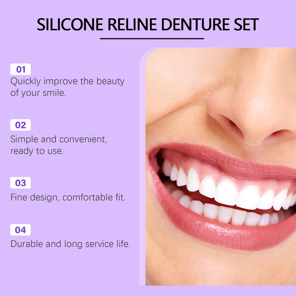 ORALHOE Denture Modification Kit Dental Beauty Modification Teeth Adding Comfortable Smile Care Kit