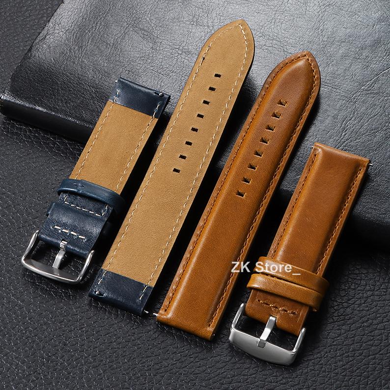 18mm 20mm 22mm 24mm 26mm Vintage Genuine Leather Straps Stitching Cowhide Watch Band Quick Release Bracelet Sport Wristband