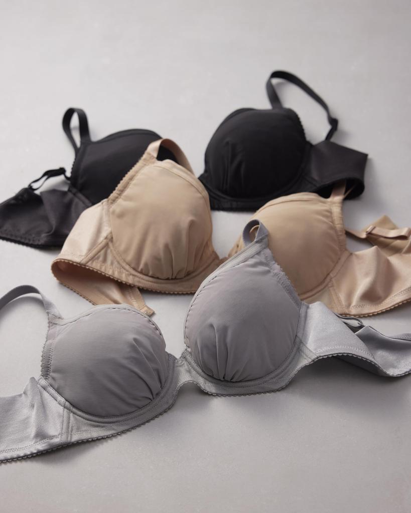 Wacoal Bra Slimming Compact Reduces Bust Reduces Back Plus Sizes BRB452 GY G75 [Slimming Bra] Simple, Effect, Makeup, Protrusion, Contour,