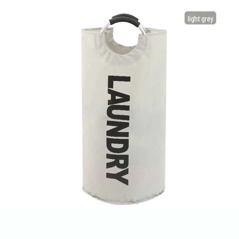 Foldable Large Oxford Cloth Laundry Basket - Washable, Portable, with Aluminum Handles