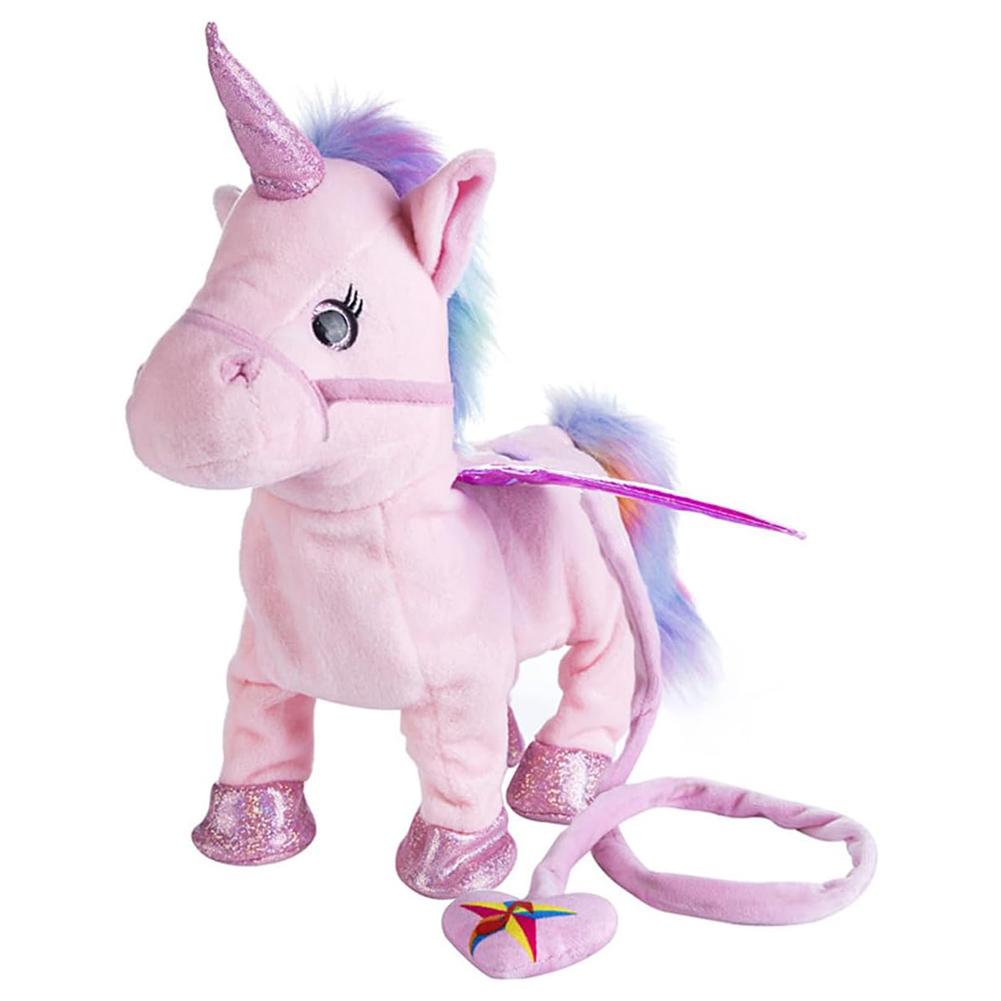 Electric Plush Horse Toy Cute Horse Plushies Creative Music Little Horse Toy Battery Operated PP Cotton for Birthday Gifts