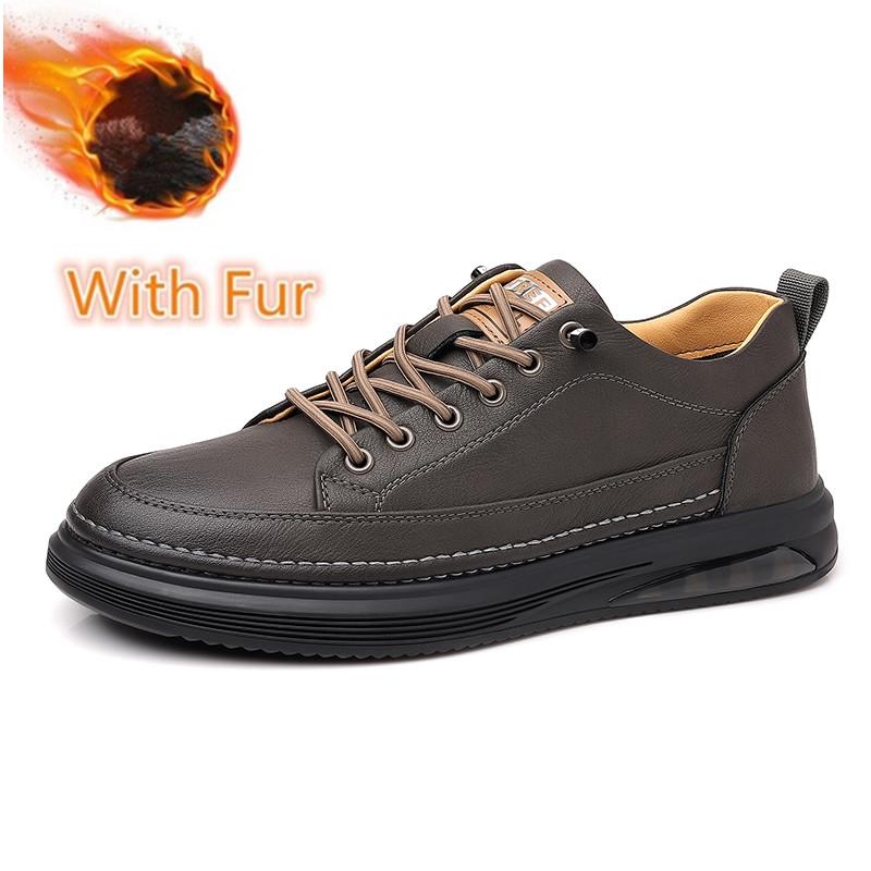 

Fashion Luxury Brand Mens Casual Footwear Men Formal Business Leather Shoes High Quality Male Walking Shoes Lace Up Men s Skate Flats 38