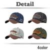 Baseball Antique Denim CA870 [White Fang] Hat, Cap, Logo, Cap, 3D, Stylish, Cool, Men's (Light Blue)