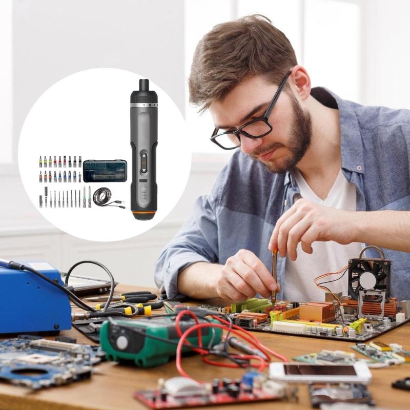 Rechargeable Mini Power Screwdriver Rechargeable Electric Screwdriver Set Perfect for Small Home Improvement Job