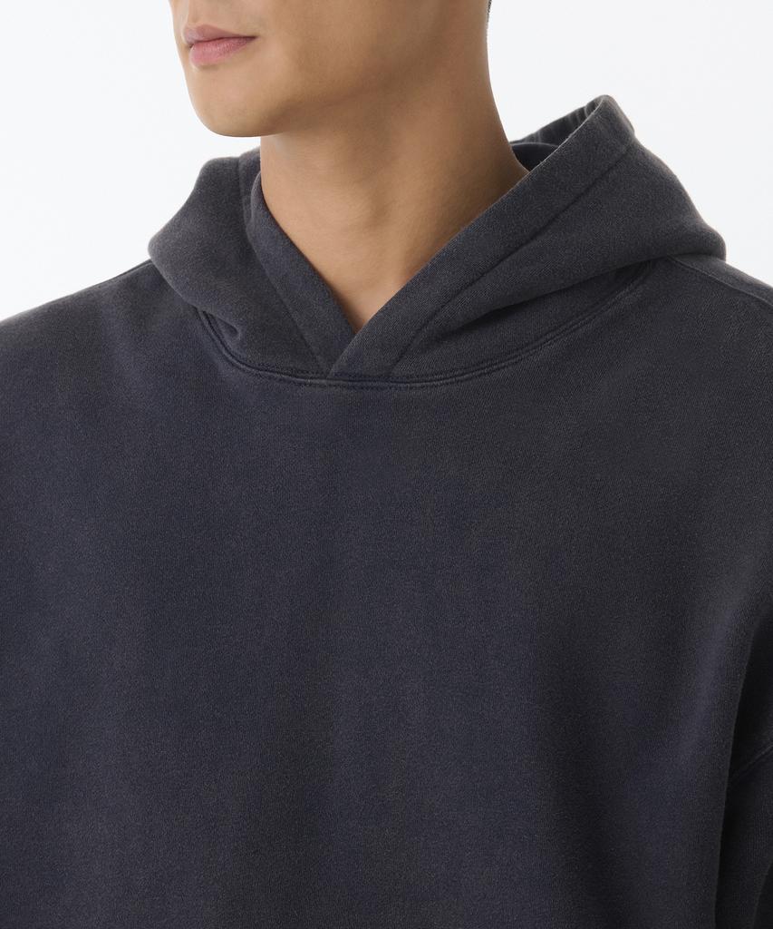 Frost-Dyed Oversized Hooded Sweatshirt [Navy]