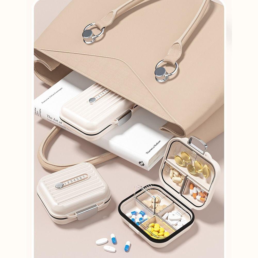 Seal Weekly Pill Box Mini 7 Compartments Vitamin Container New Pill Dispenser