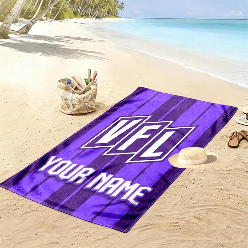 Individuelles Namens-Vfl Osnabrück-Print Strandtuch, Großes Weiches Schnelltrocknendes Handtuch für Strand Camping Schwimmen