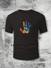 2026 Nowy Wzór Letnia Góra, Kolorowy T-shirt Graficzny z Nadrukiem Ręcznym Unisex