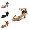 Lyxiga Satin Damskor för Modern Dans, Bollrum, Latin, Tango med Bekväm 5 cm Klack