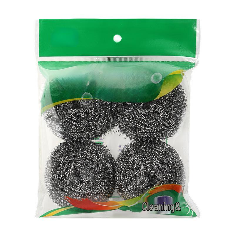 Large Stainless Steel Kitchen Scrubber for Pots - Non-Shedding Wire Scouring Pad