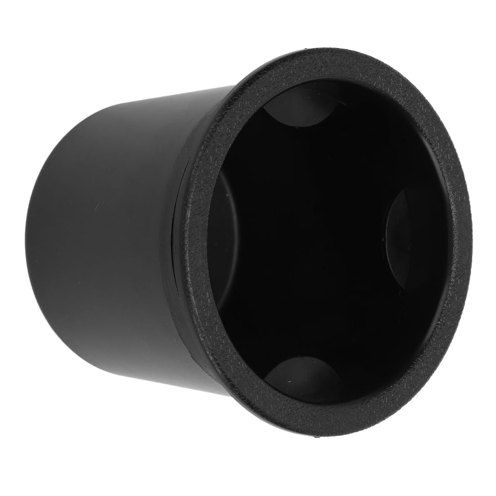 EZBUYGO Black Cup Holder Insert 73mm Universal Fit for Carboat Pontoon RV with 4 Cushion Liners for Vibration Noise Reduction -
