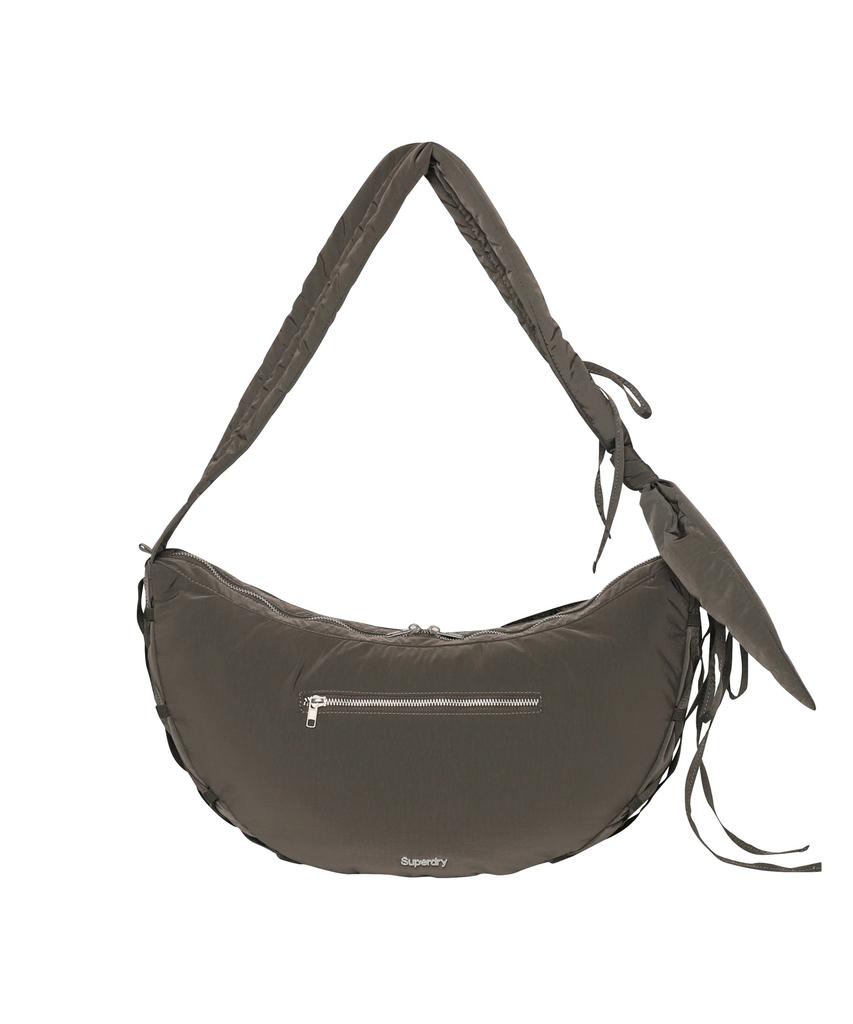 Superdry Women'S Bow Half Moon Bag Brown Sdfgxdq06Brw