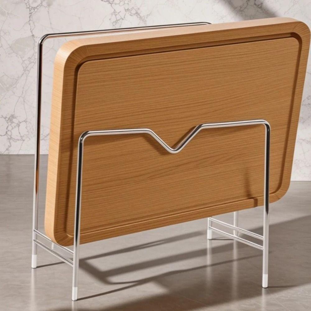 Portable Stainless Steel Cutting Board Holder Multi-layer Space Saving Pot Lid Stand Rustproof Kitchen Storage Rack