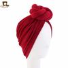Cotton three-dimensional twist headscarf hat headgear ethnic hat JDTA
