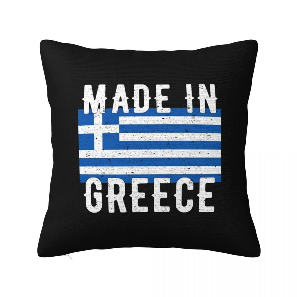Greece Greek Flag Square Pillowcase Cushion Cover Pillow Case Throw Pillow Cover for Home Sofa Living Room
