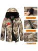 Herren Winter Camouflage Fleecegefütterte Wasserdichte Baumwoll-Arbeitsjacke
