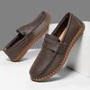 New Fashion Penny Loafter For Men Black Brown Patent Leather Casual Driving Shoes Male Slip On Soft-soled Walking Footwears