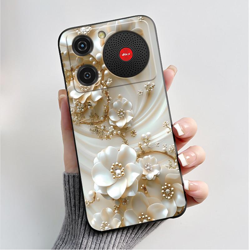 For Nubia Music Case Z2353 Butterfly Flowers Silicone Phone Cover For ZTE Nubia Music Funda Protection Shockproof Bumper Shell