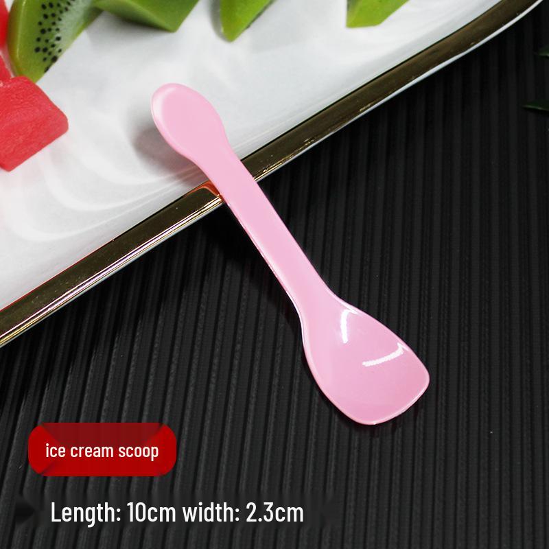 Individually Packaged Transparent Disposable Tasting Spoons for Ice Cream, Yogurt, and Pudding