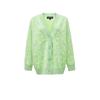Veromoda Women's V-Neck Letter Jacquard Cardigan